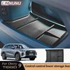 Linnunu for Chery Chirey Tiggo 9 Pro Max 2025 2024 Car Central Control Lower Storage Box Interior Accessories Tpe Anti Dirt Pad