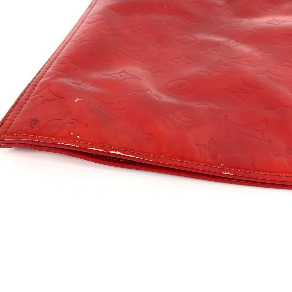 Louis Vuitton M91078 MonogramVernis Stanton bag vertical Hand Bag Red
