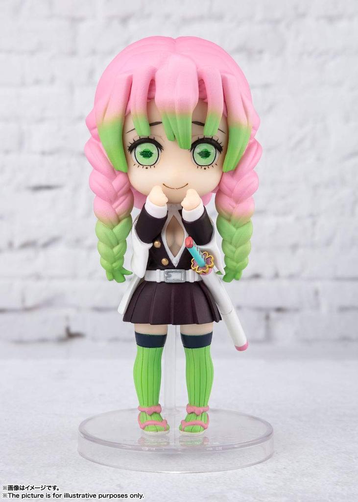 TAMASHII NATIONS Figuarts Mini-Dämon Kimetsu no Yaiba Mitsuri Kanroji, ca. 90 mm, bemalte bewegliche Figur, Slayer, PVC/ABS