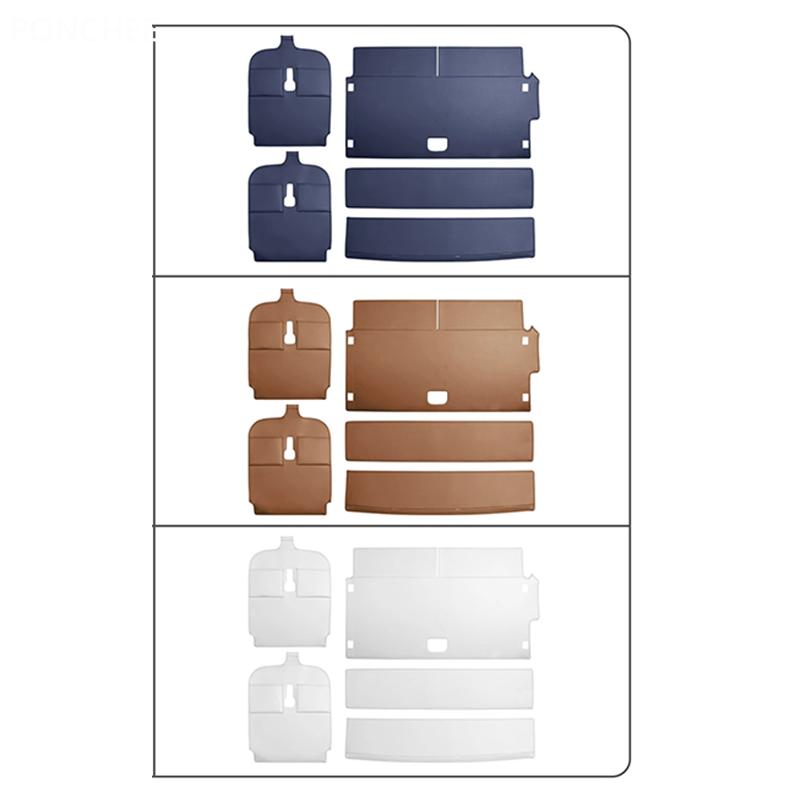For ZEEKR 9X 2025-2026 Trunk Mat Three-row Seat Backrest Cushions Leather Dirt-resistant Automobile Modification Supplies
