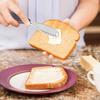 LemonBest Butter Knife - 3-in-1 Stainless Steel Butter Spreader Knife Slicer with Wooden Handle Butter Cutter Butter Grater Kitchen Gadgets for
