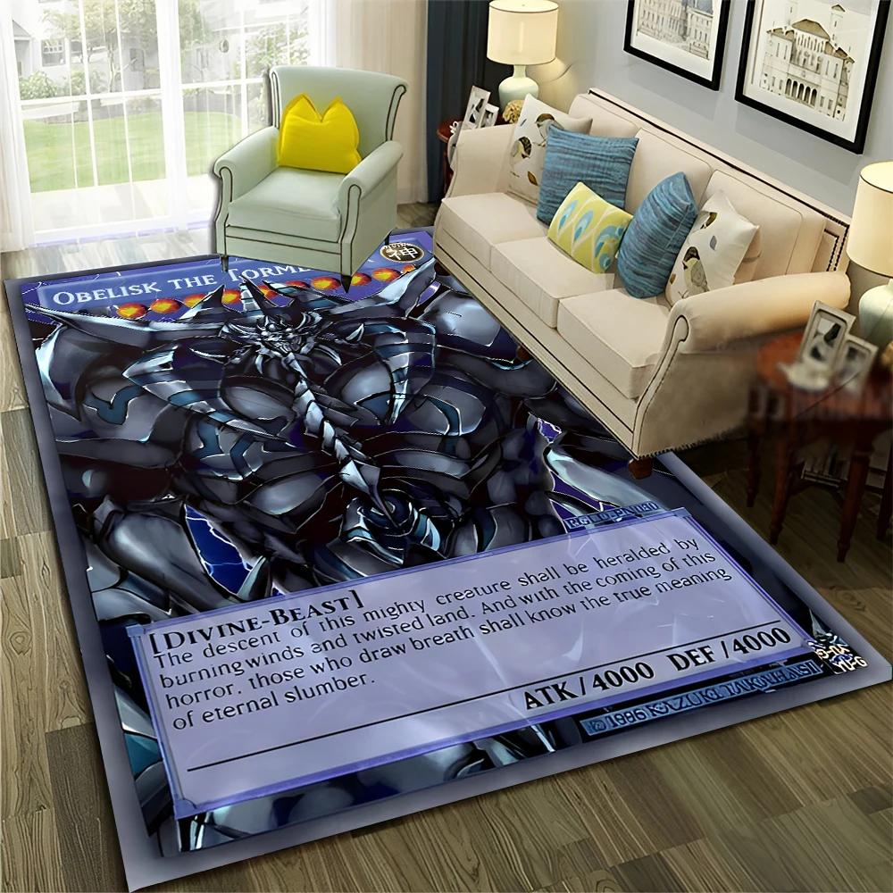 Yu-Gi-Oh MONSTER CARD Tappeto per cartoni animati anime per la casa Soggiorno Camera da letto Divano Zerbino Decor, Tappeto per bambini Tappetino antiscivolo