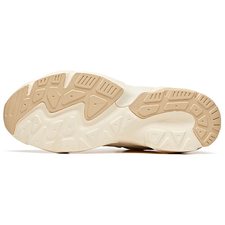 Anta Comfortable Retro Casual Height-Increasing Shock-Absorbing Non-Slip Wear-Resistant Low-Top Running Shoes Men Sneaker Light-Brown 912045580-1