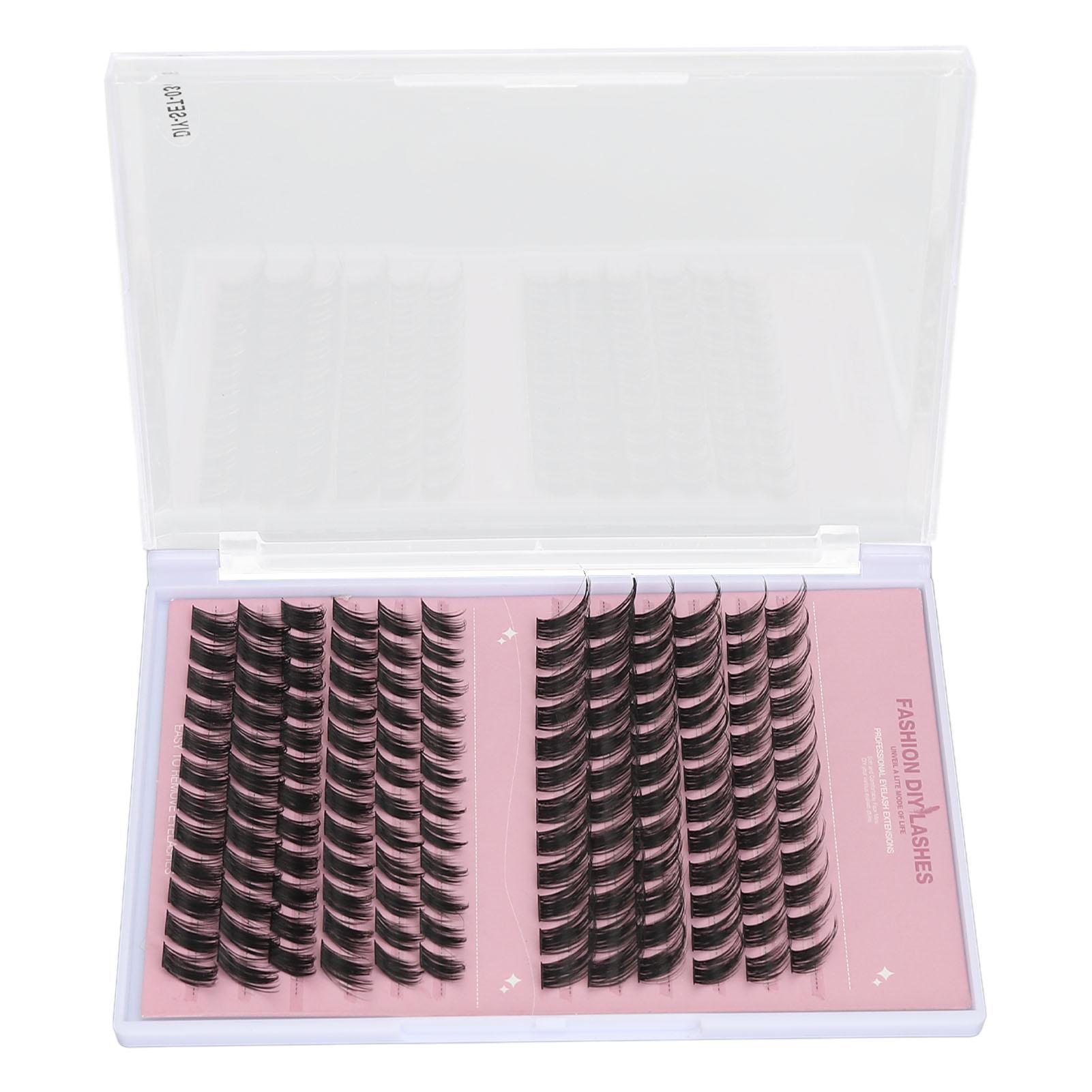 

Набор для наращивания косых ресниц, 144 кластера, от 10 до 16 мм. Набор для индивидуального наращивания ресниц с 8 мл клея для ресниц. чёрный