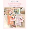 Cute Cartoon Checkerboard Backseat Hanging Car Tissue Box Creative Auto Decoration