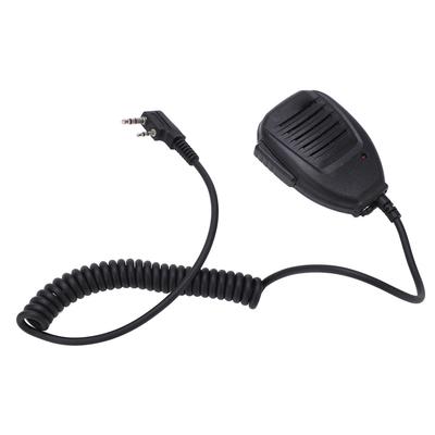Walkie Talkie Handheld Mic 2 Pin LED Indicator 360 Degrees  Rotatable Speaker Hand Microphone for BaoFeng UV‑5r