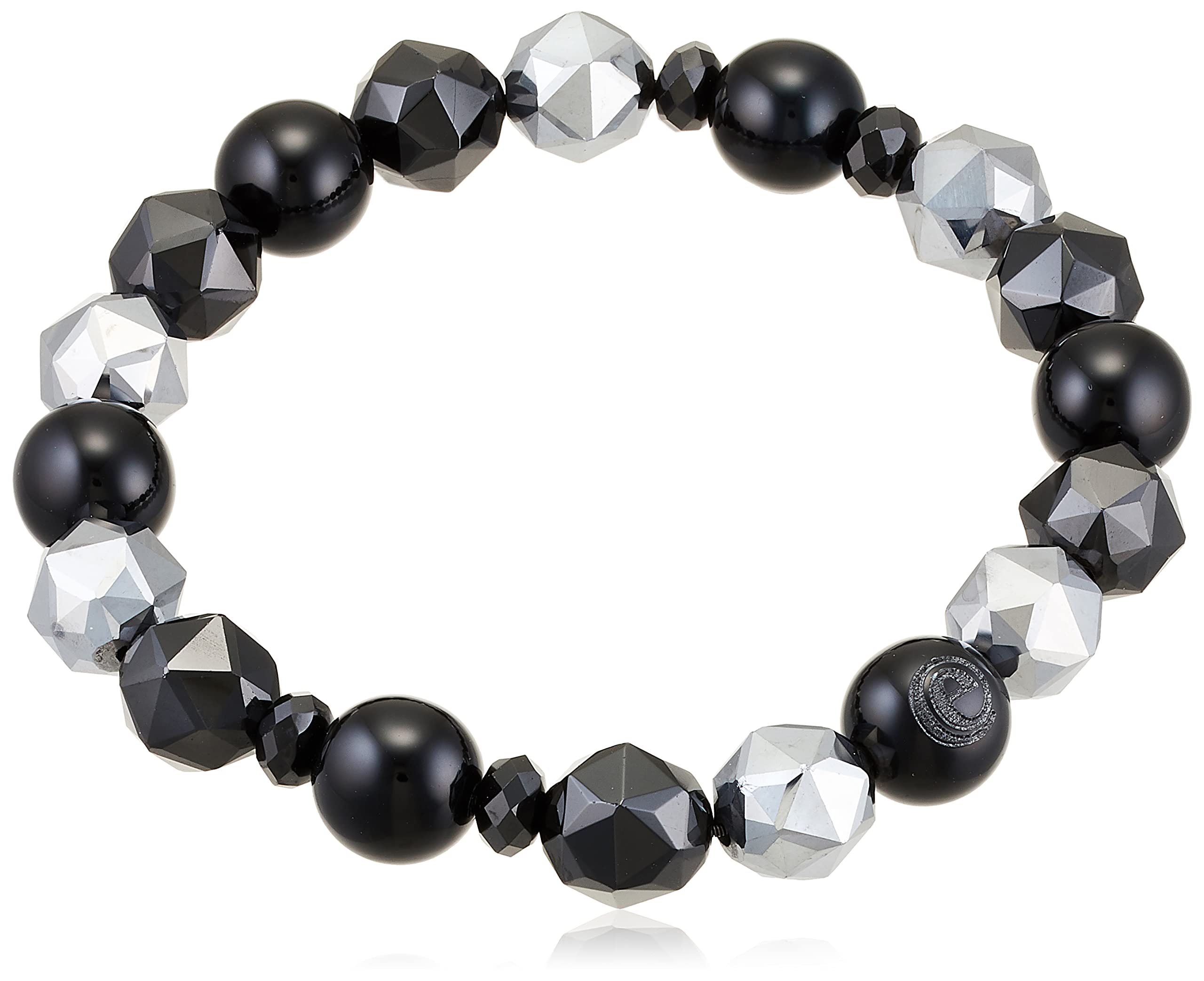 

Kasco Balance e Natural Stone Bracelet 800 Terahertz & Black Spinel Medium (Inner Circumference 16cm)