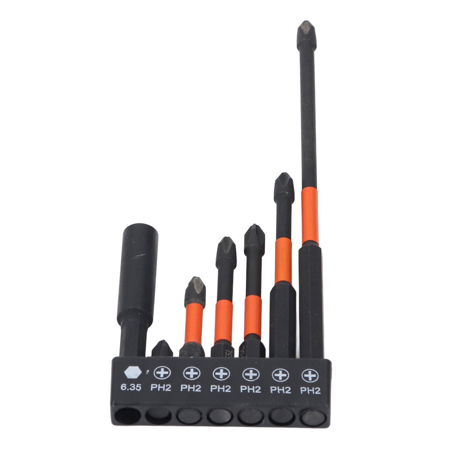 

Набор из 7 шт. Насадки для отвертки PH с магнитным держателем бит из стали TS2 высокой твердости, ударопрочные