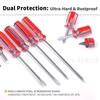 1PC Screwdriver Transparent Head Mini Small Portable Radish Head Handle With Flat Head Slotted Phillips Cross Repair Hand Tool