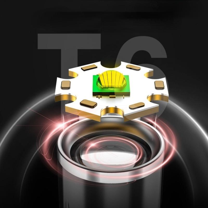 Strong Light Flashlight Rechargeable Mini Portable Tail Strong Magnetic Outdoor Portable LED Work Light Auto Repair Maintenance Light