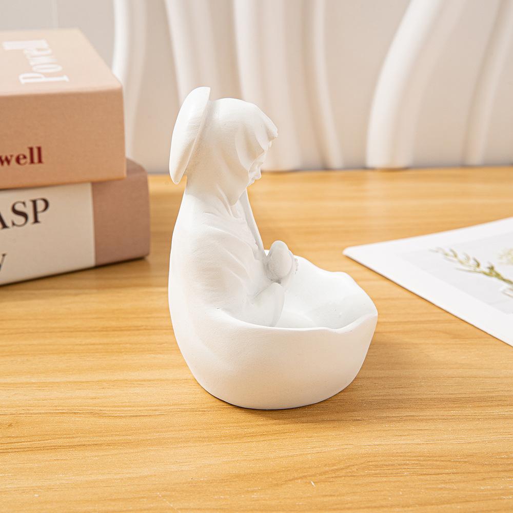 1Pc Modern Minimalist Resin Craftsmanship Virgin Mary Decorative Bowls Bookshelves and Console Tables Home Decorations