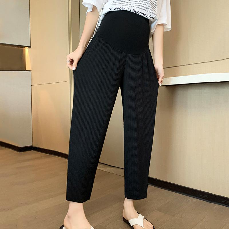 

Summer Thin Outer Wear Casual Pants Loose Support Leggings Summer Wear S чёрный