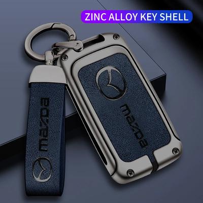 AAEX1 Fashion Car Flip Key Cover Case Protector Shell For 3 Alexa CX4 CX5 CX8 2019 2020 3 4 Button Smart Remote Auto Accessories