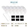YUKI TRADING 6 Pieces Homerunpet Aqua Compatible Filter For Cats Clean Water Every Replacement Filter for Circulating Water Purification Water Ion