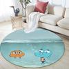 The Amazing World of Gumball2 Round Area Rug,Carpet Rug for Living Room Bedroom Sofa Playroom Decor,Non-slip Floor Mat