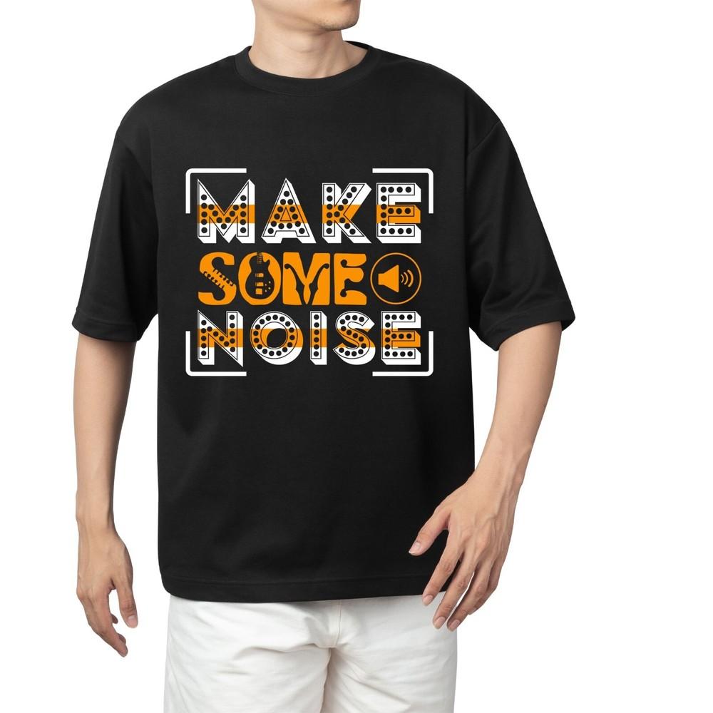 

Make Some Noise Music T-shirt Men s Women s Tops Tees | Bold Music Lover Tee | Unisex Graphic Shirt 2XL