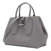 Longchamp Le Roseau 30 Solid Color Bamboo Buckle Leather Crossbody Tote Bag Medium Women Bags Dove-Gray 10058HPNP55