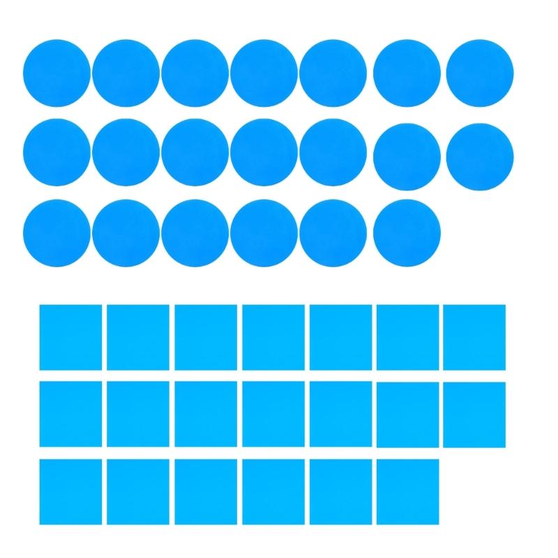 20 Stück Wasserdichte Schwimmbadflicken Selbstklebende Poolreparaturflicken Zubehör für Schlauchboote Einfach zu Verwenden