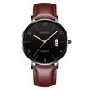 Mens Leather Business Fashion Watch Strap Watch For Gift Giving