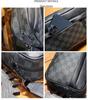 Plaid Men's Crossbody Shoulder Bag - Trendy Casual Korean Style Leather Sports Bag