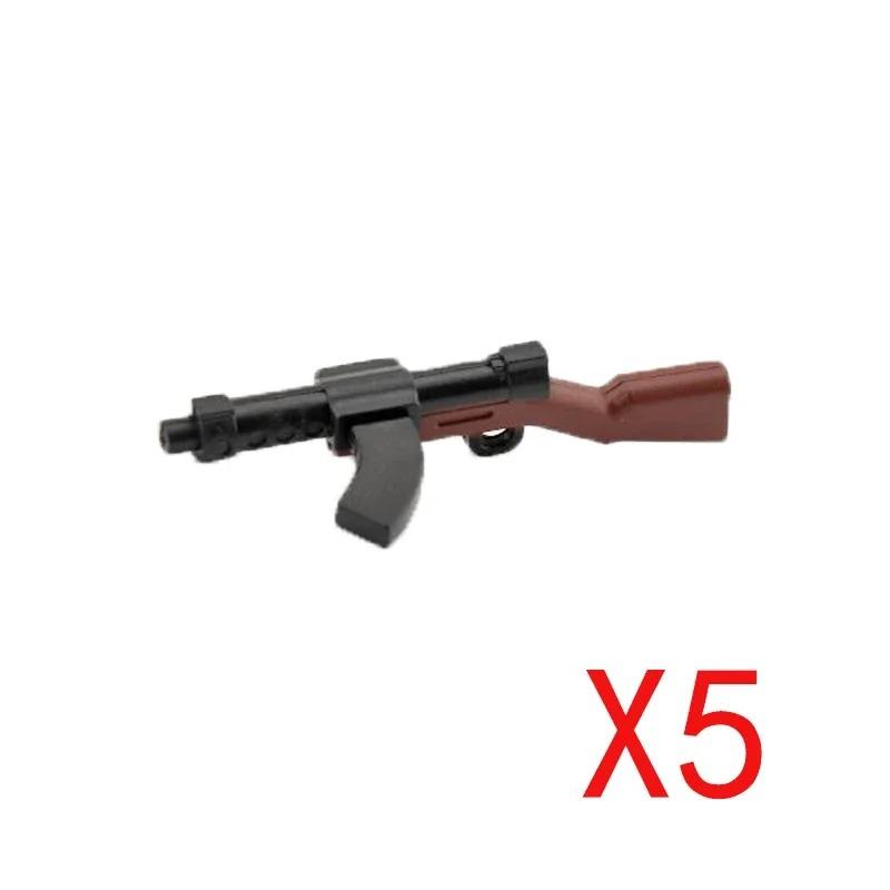 5 CM WWII Military Building Blocks American German Soviet Soldier Figures Weapons Accessories Guns Pistol Sniper Belt Mini Bricks MOC