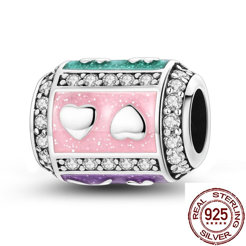 Charms Copper Lucky Horseshoe Clover Dreamcatcher Feather Dangle Beads Fit Bracelet Necklace Women Diy Jewelry