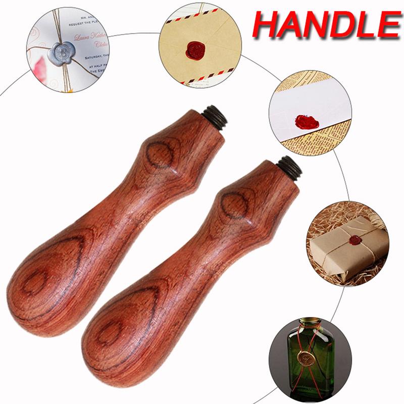 Wooden Wax seal handle Vintage Sealing Stamp Handles Replacement Scrapbooking Supplies for Birthday Party invitation Sealing