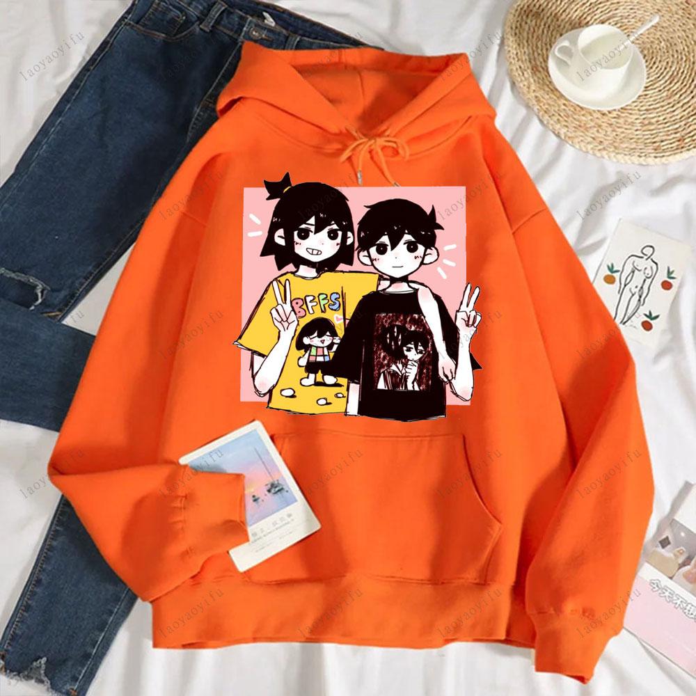 Cute Omori Hoodie Printed Sportswear Unique Style Popular Hot Selling Pullover Hip Hop Casual Classic Clothing Men Sportswear