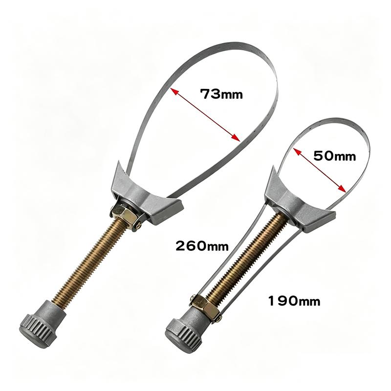 Oil Filter Wrench Heavy Duty Adjustable Steel Strap Wrench  Universal Car Auto Motorcycle Oil Filter Removal Tool Auto Repair