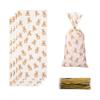 50Pcs Animal Party Bear Candy Bag Gift Bags Biscuits Cookies Dessert Diy For Kids Football Jungle Theme Birthday Party Decor