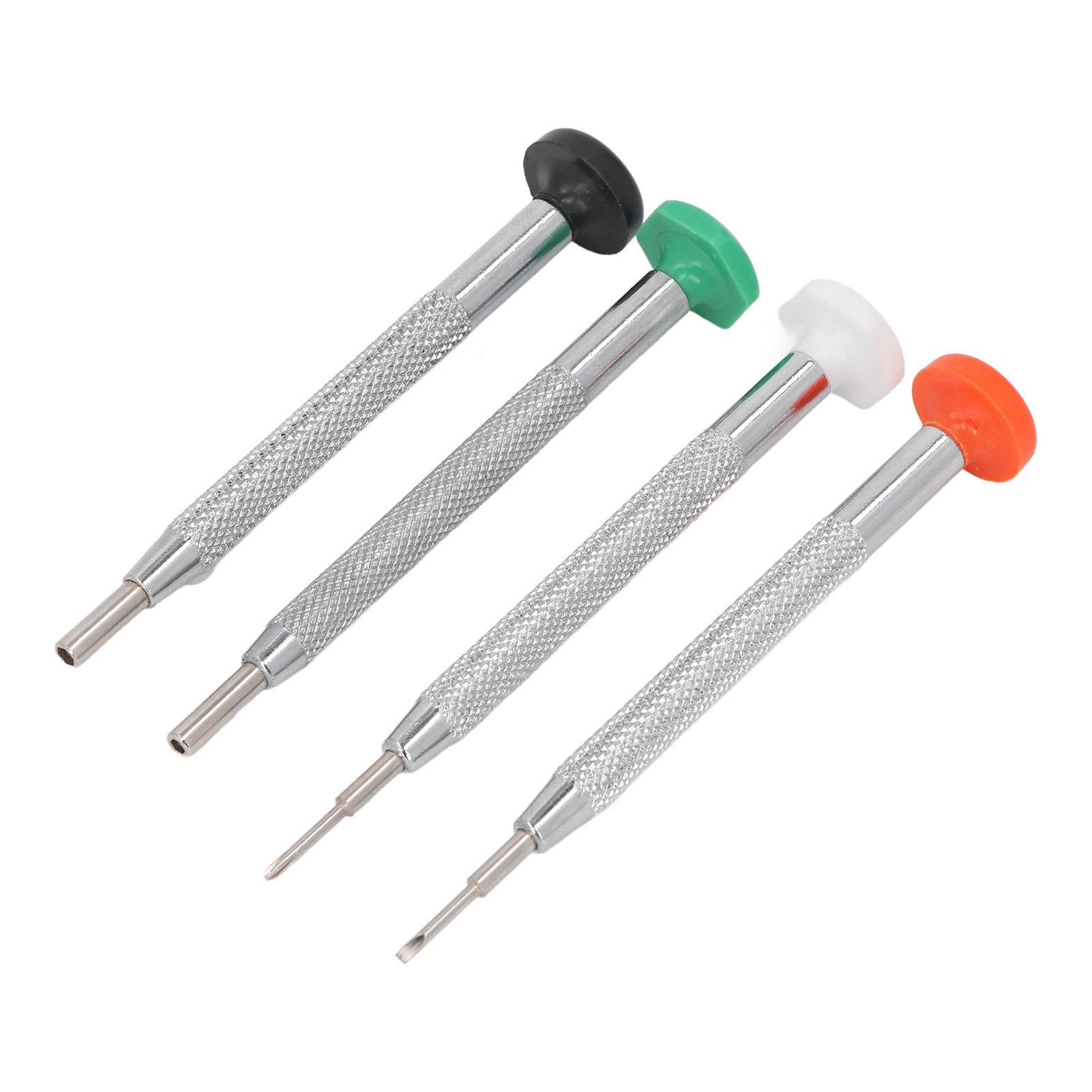 

4 шт. Отвертки для очков из алюминиевого сплава, маленькая отвертка, многофункциональный набор инструментов для ремонта для