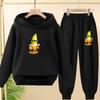 Felpa con cappuccio per bambini 3-12 anni Stampa Anime GUYS Cappotto Affascinante Felpa+Pantaloni Bambini Ragazze Neonato Set Trendy per il Tempo Libero
