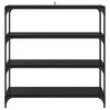 Bookshelf Black Oak Effect 100 X 33 X 100 Cm