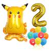Standing Pokémon Pikachu Squirtle Child Elf Birthday Aluminum Film Printing Latex Balloon Gift