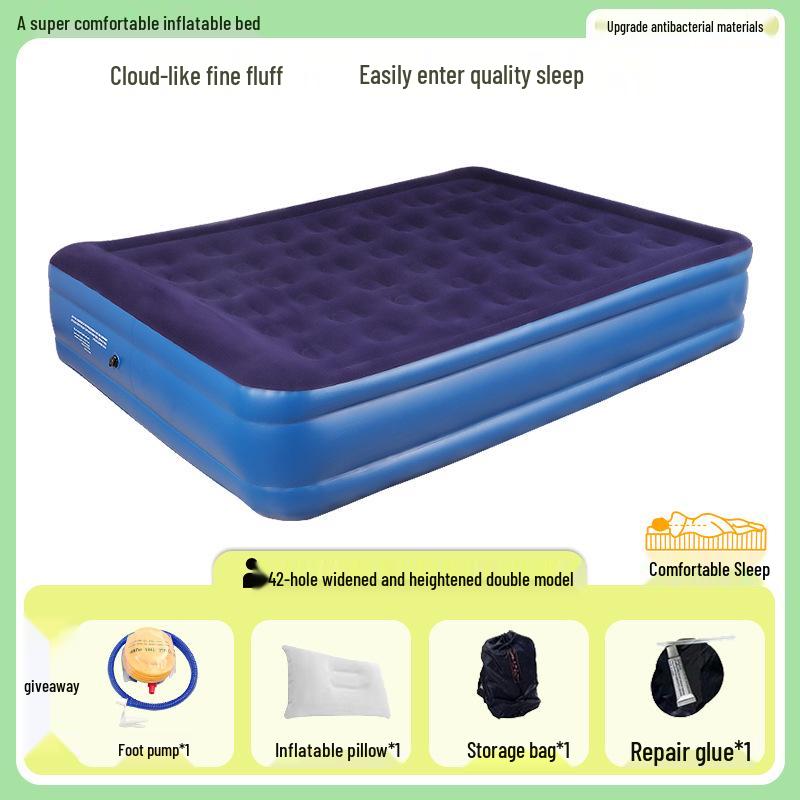 Shu Zeng Double Inflatable Mattress - Camping, Car, Home, Lunch Break Pad