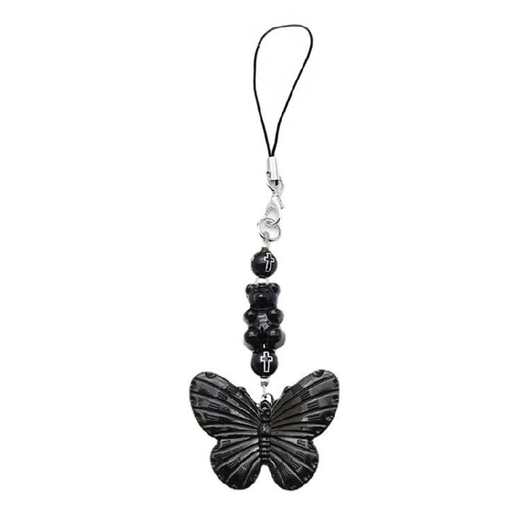 

Commemorative Keychains Butterfly Bear Phone Charm Phone Jewelry Gift for Women 1
