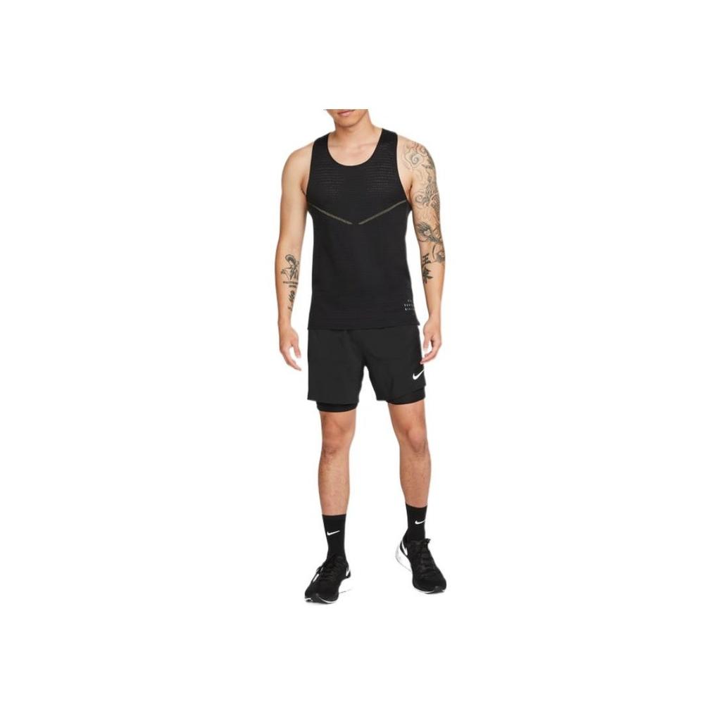 Nike Run Division Pinnacle Quick-Dry Breathable Running Tank Top Men Tops Black DM4776-010