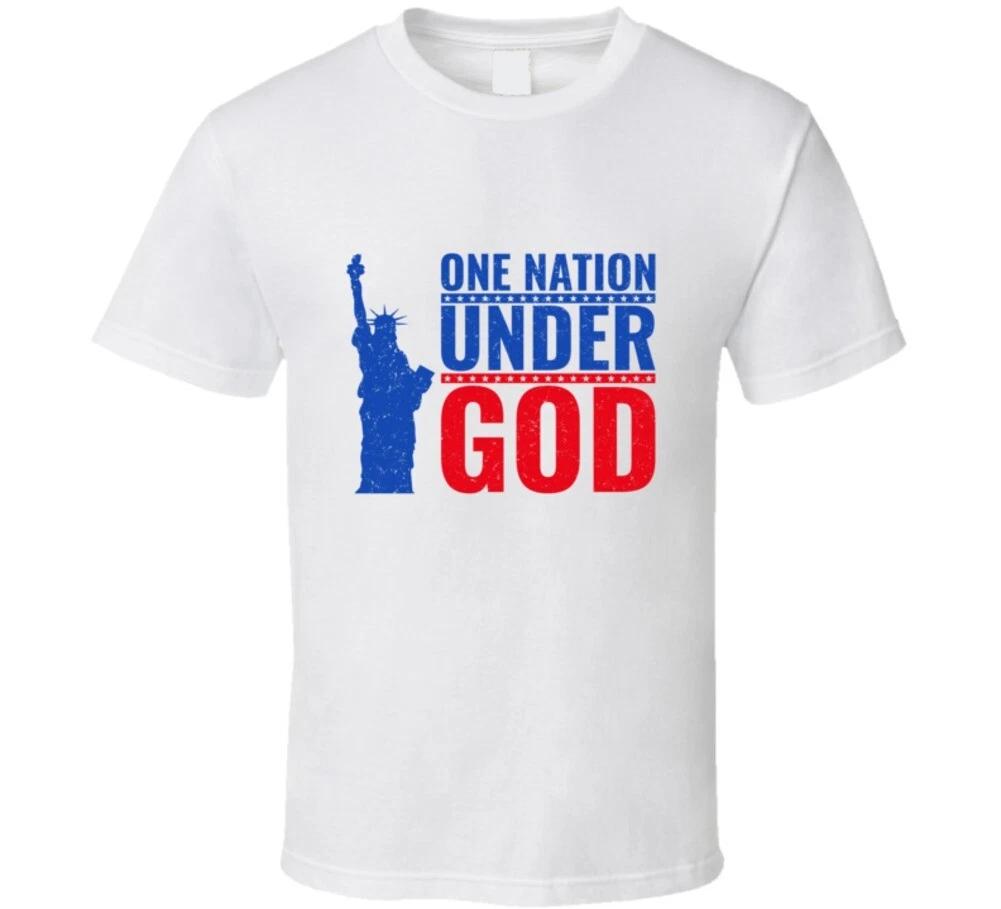 

One Nation Under God Patriotic Usa America Gift T Shirt S