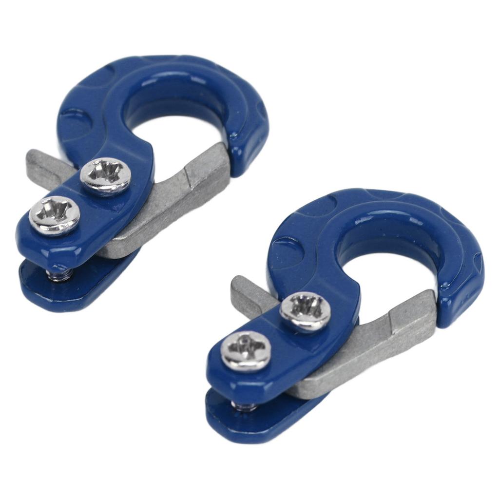 2Pcs RC Trailer Hook Aluminum Alloy Corrosion Resistant RC Trailer Chain for SCX10 110 Car Model