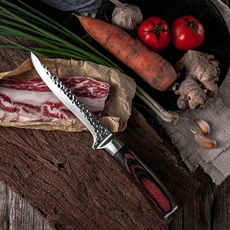 Nůž na vykosťování 5,5 palce Japonský profesionální nůž na sushi Nůž na sushi CleAver Nůž na máslo na žebra Steak Maso Rybí uzel Kuchyňské potřeby Kuchyňské doplňky