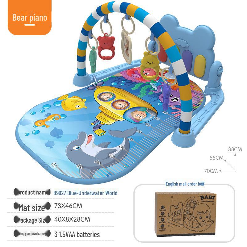 Baby Fitness Rack Music Play Mat with Piano and Drum Features