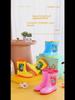 "Dinosaur Kids' Mid-Tube Rain Boots for Boys and Girls"