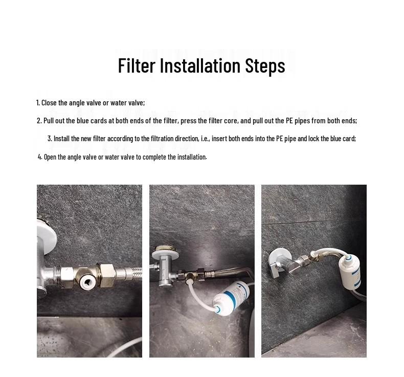 Universal External Water Purifier PP Cotton Filter for Smart Toilet Seat Covers