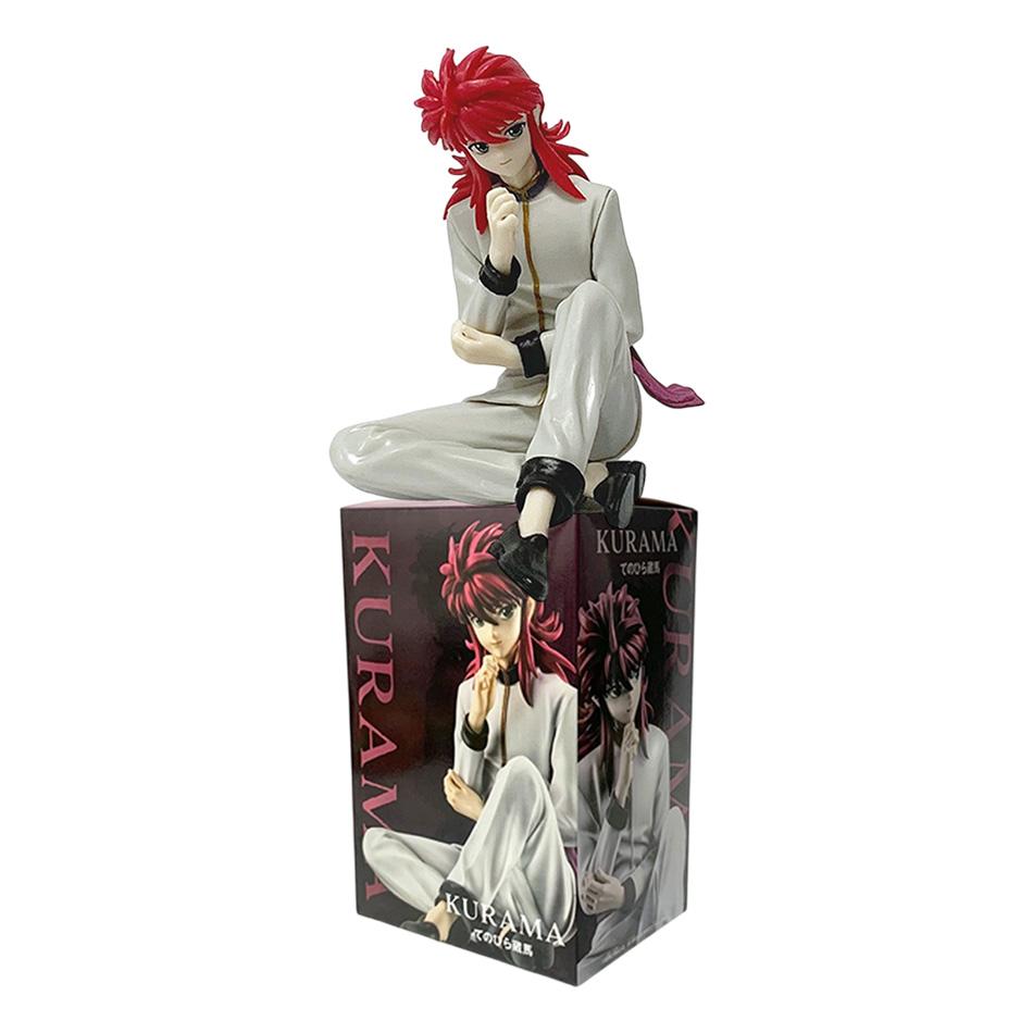 9cm YuYu Hakusho Urameshi Yuusuke Kurama Sitting posture Anime Figure Toys PVC Model Collector Doll Birthday Gift