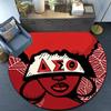 Delta Sigma Theta Round Rug for Livingroom,Bedroom, Palyroom, Chair Rug, Area rug, Circle Carpet, Fan Christmas gift