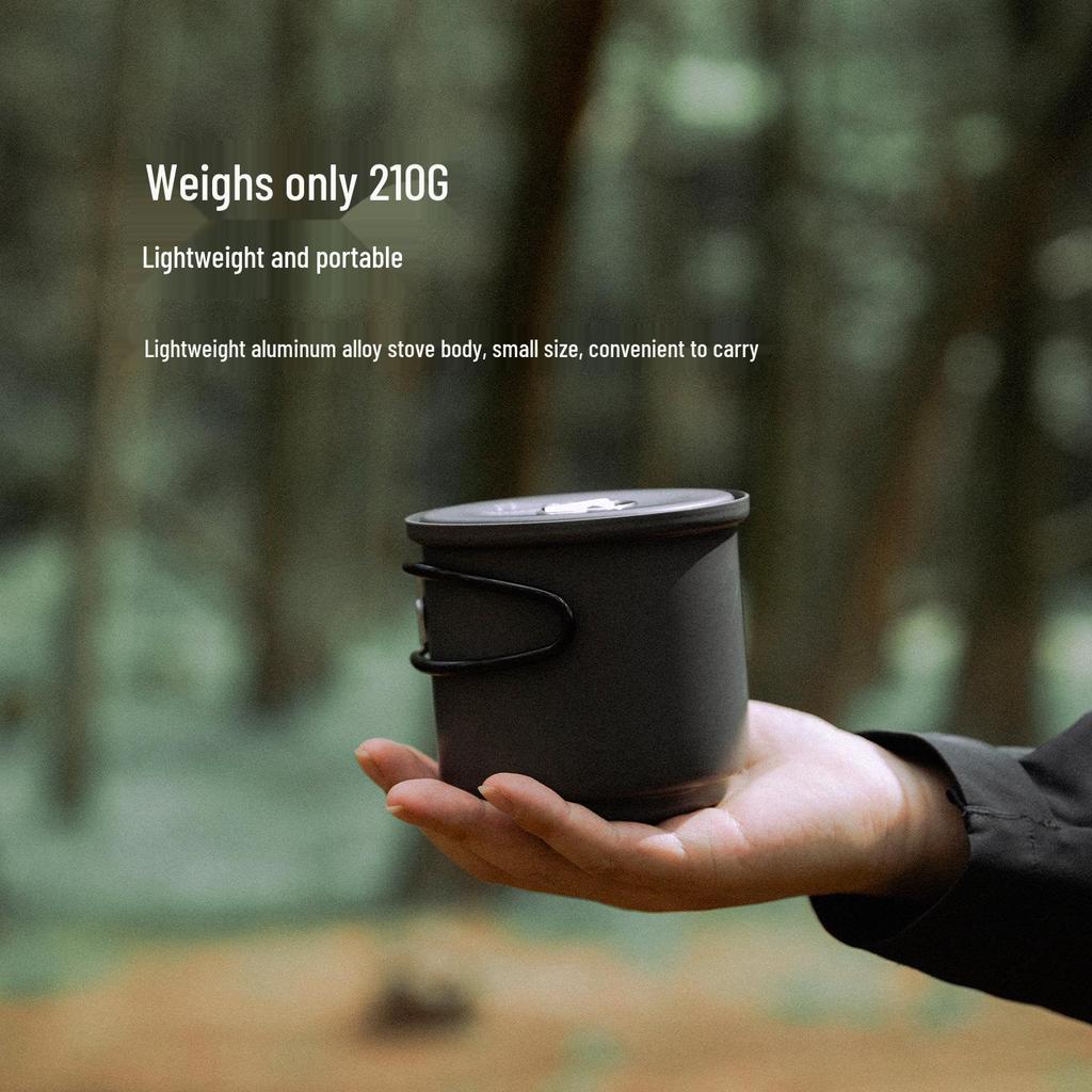 Portable Outdoor Aluminum Alloy Alcohol Stove Set for Camping and Boiling Water
