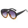 Vintage Luxury Designer Womens Sunglasses Large Frame Toad Shaped Hip Hop Sunglasses Double Beam Fashion Contrast Sun Glasses