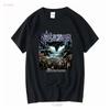 SAXON ROCK THE NATIONS 86 NEW BLACK T SHIRT Long or Short Sleeves Vintage Washed Fashion Streetwear Designer Clothes Unisex