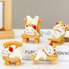 Lucky Cat Resin Mobile Holder - Cute Office Desktop Decoration Gift