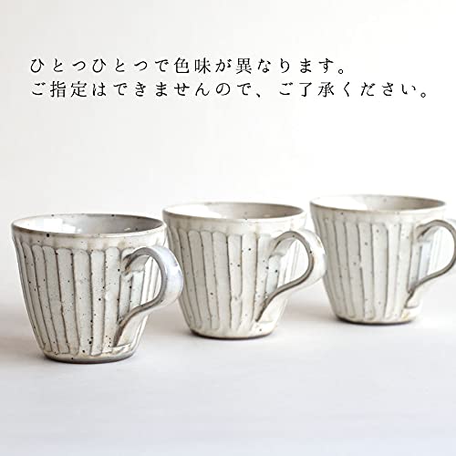 Tatara Mug Mug Powdered Shaving White Pottery Mino Ware 250ml 755-09-244